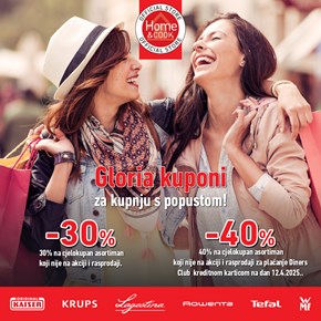 Gloria kuponi u Home&Cook trgovini
